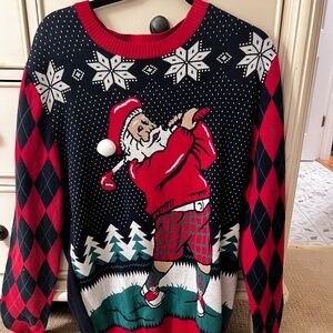 Ugly Christmas golf sweater